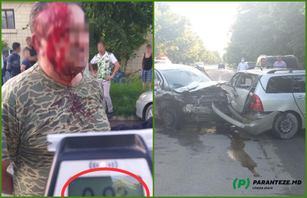 FOTO // Șofer beat la volan: ,,Mai bine provoc o tragedie, decât să opresc mașina”